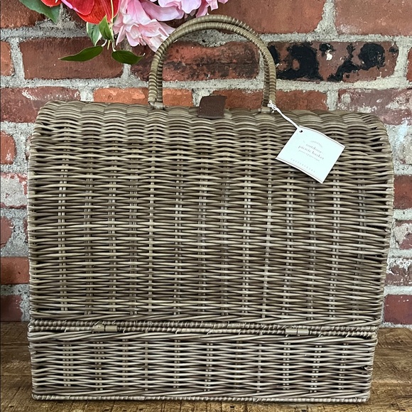 Pottery Barn Other - Pottery Barn Brown Outdoor Picnic Basket